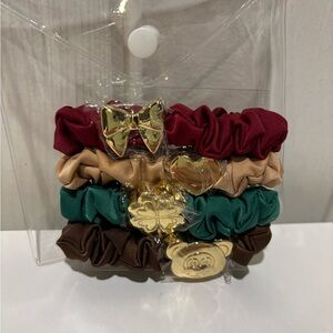 Stoney Clover Lane Charm Scrunchie Set of Four - Bow Heart Clover & Bear